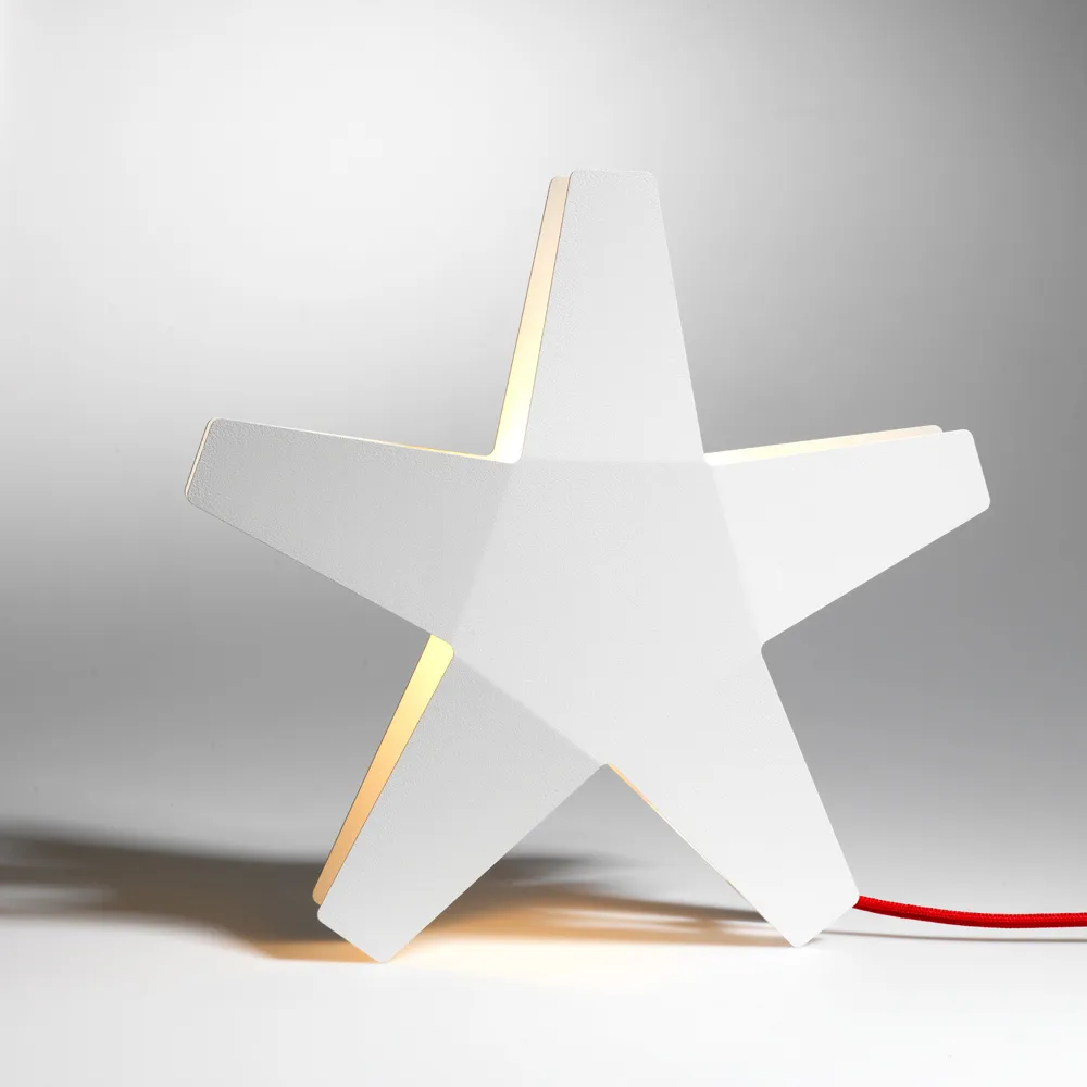 아드벤트 스티에르나 대림절 별 전등갓, Red, 40 cm, light grey textile cord SMD Design | SMD 디자인