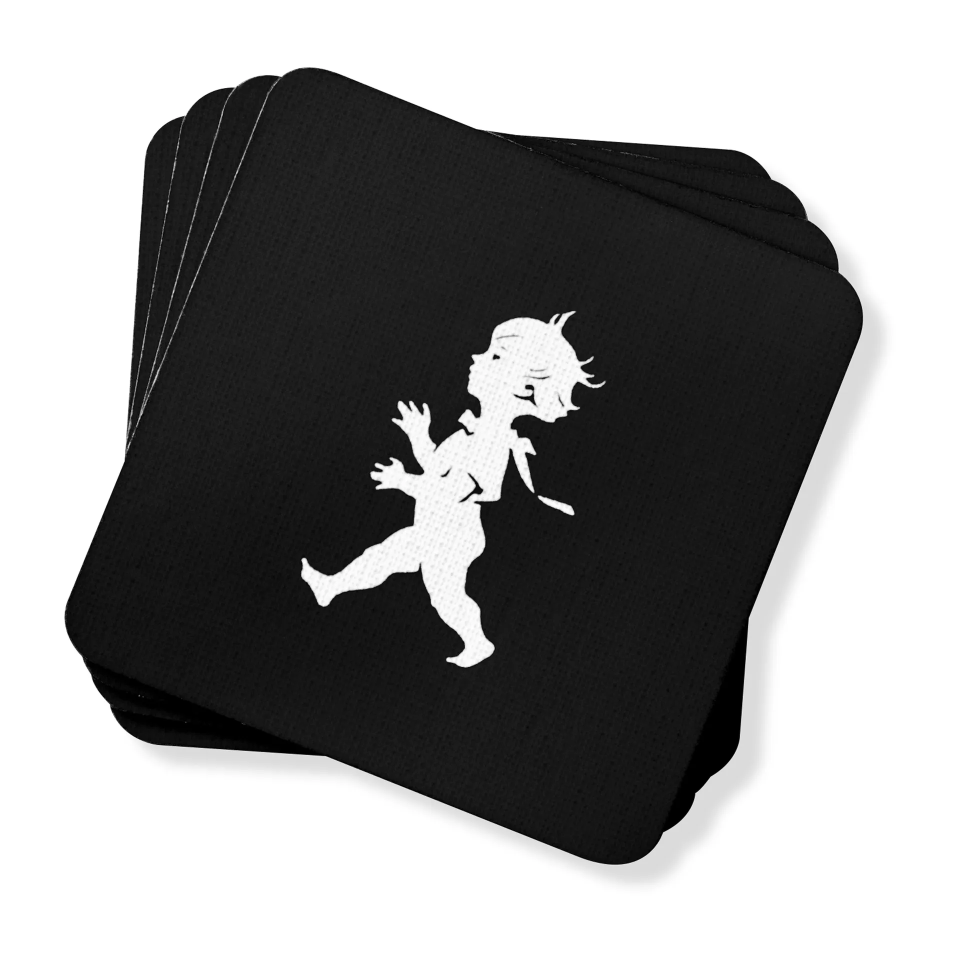 솔스티칸 글라스 코스터 10x10 cm 4개 세트, Black Solstickan Design | 솔스티칸 디자인