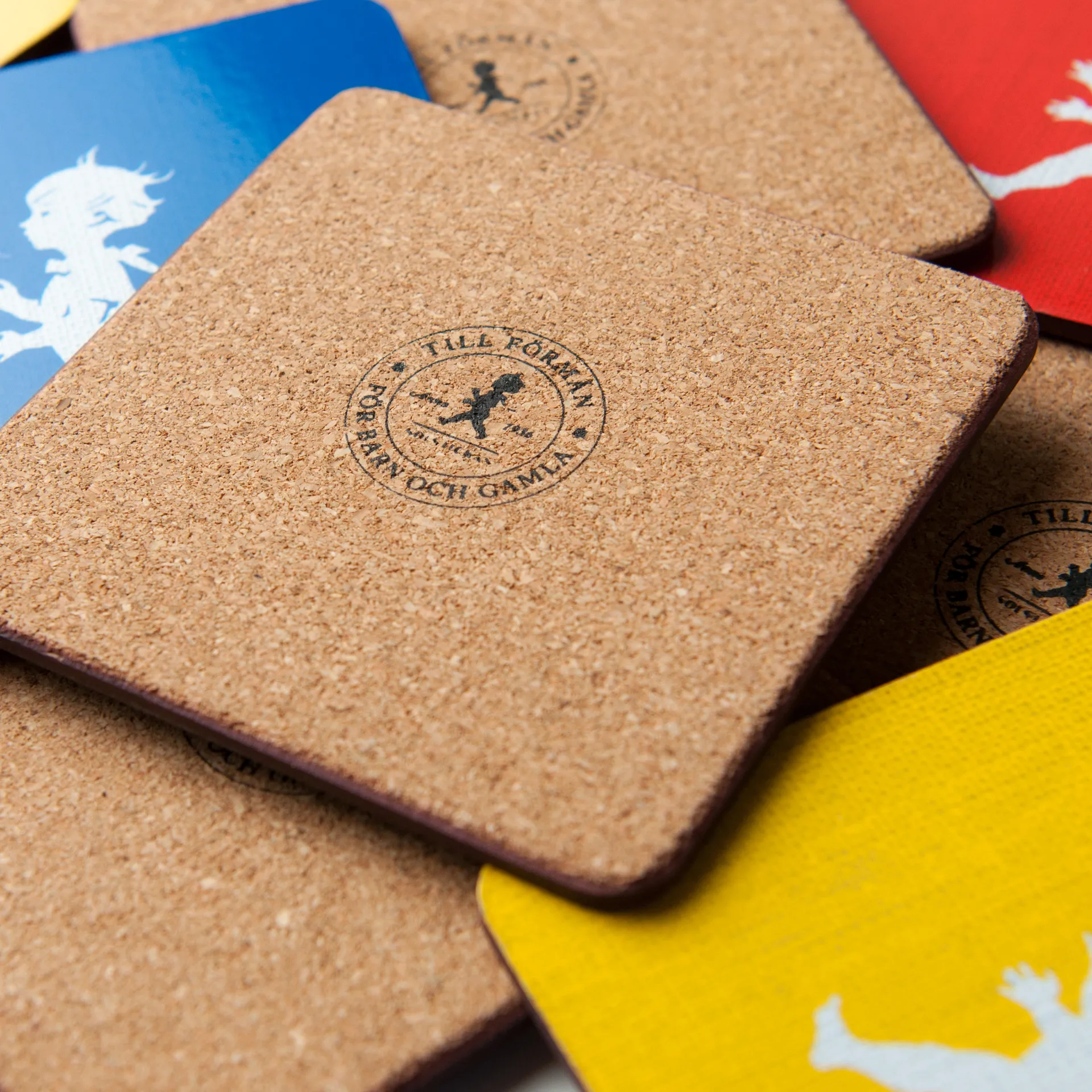 솔스티칸 글라스 코스터 10x10 cm 4개 세트, Black Solstickan Design | 솔스티칸 디자인