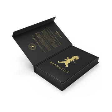 솔스티칸 파이어 담요 120x120 cm 2023 - black-gold - Solstickan Design | 솔스티칸 디자인