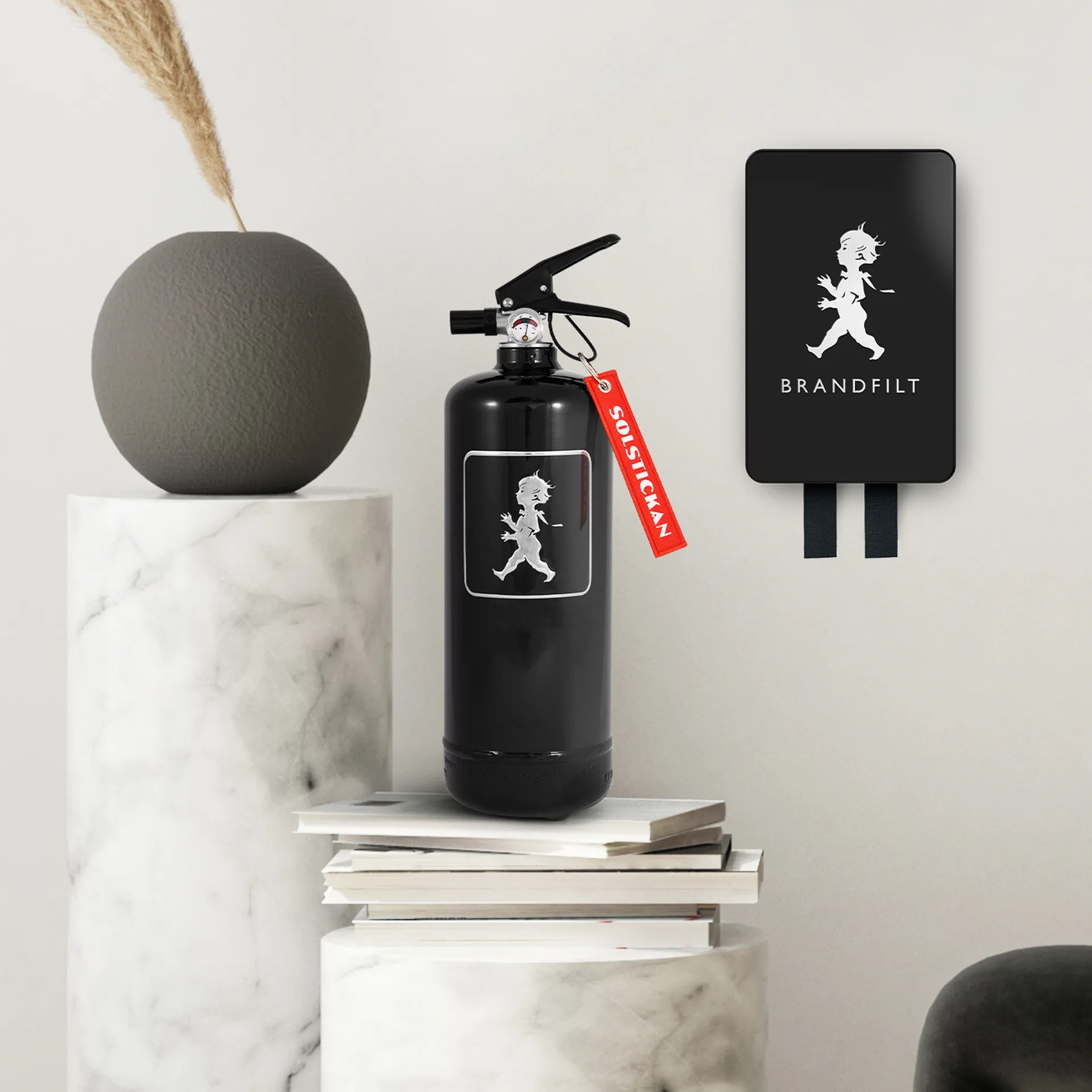 솔스티칸 파이어 담요 120x120 cm 2023, Black-silver Solstickan Design | 솔스티칸 디자인