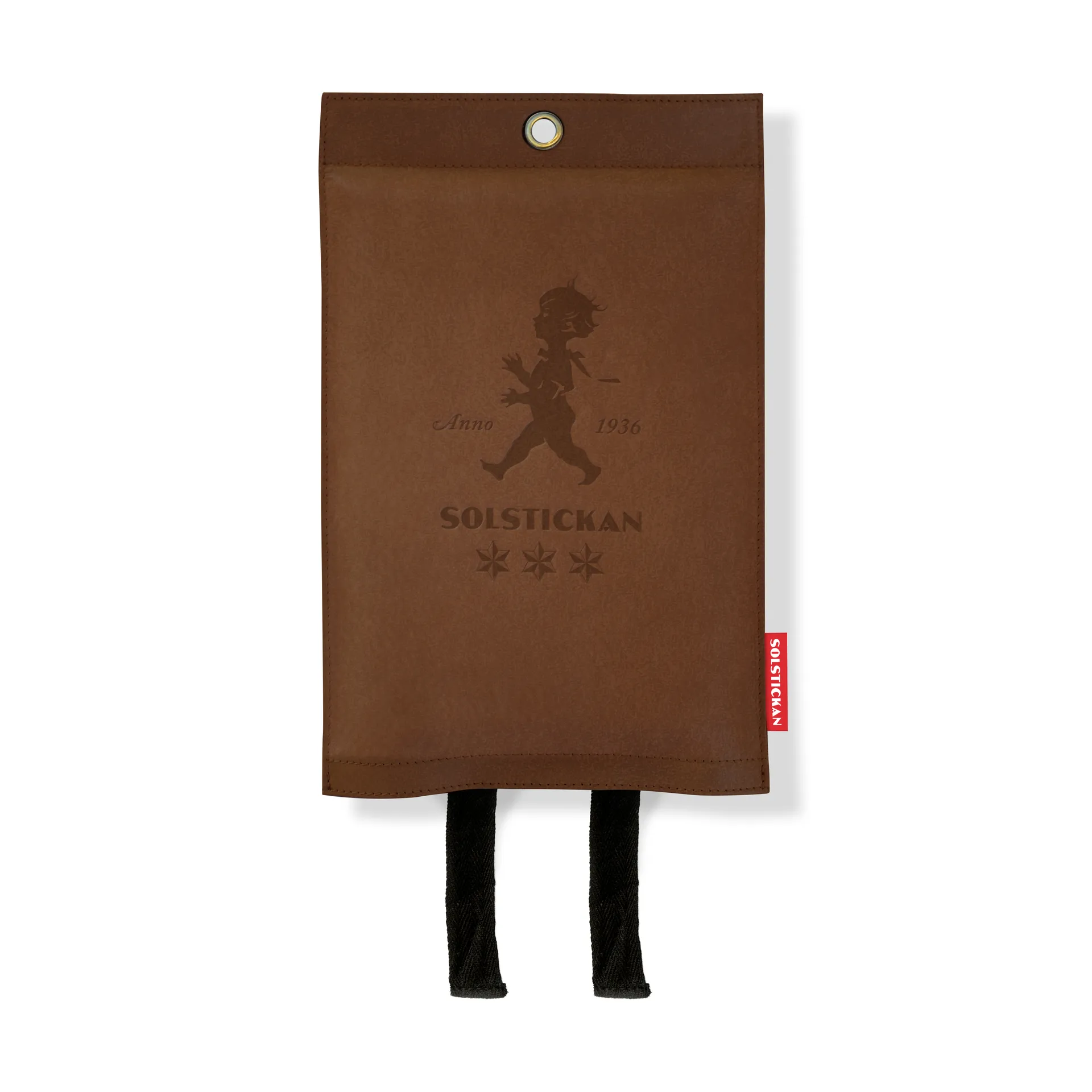 솔스티칸 파이어 담요 가죽 120x120 cm, Dark leather Solstickan Design | 솔스티칸 디자인