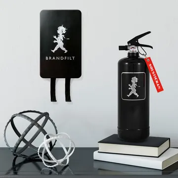 솔스티칸 파이어 담요 120x120 cm - Matt black - Solstickan Design | 솔스티칸 디자인