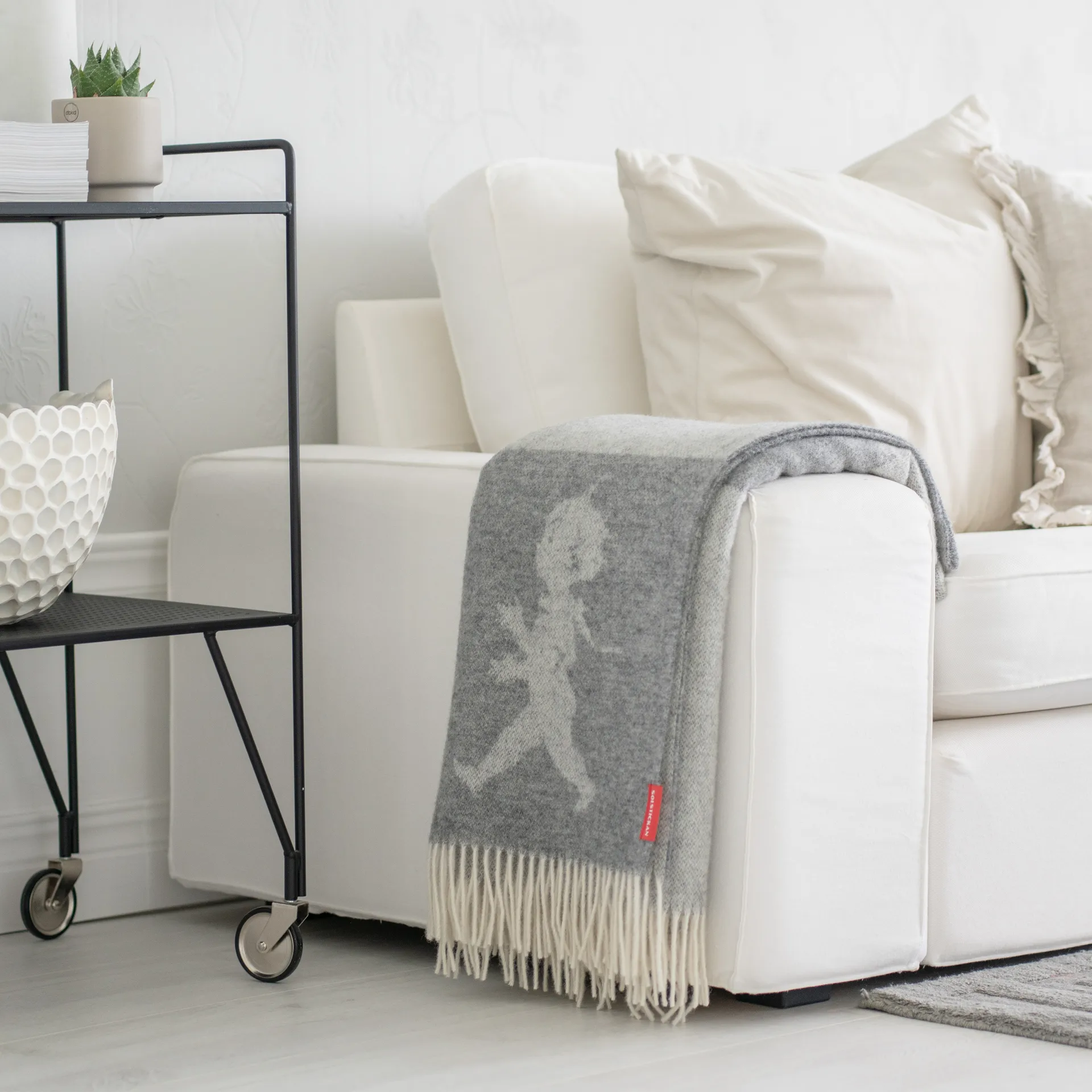 솔스티칸 담요 메리노 울 130x170 cm, Light-grey Solstickan Design | 솔스티칸 디자인