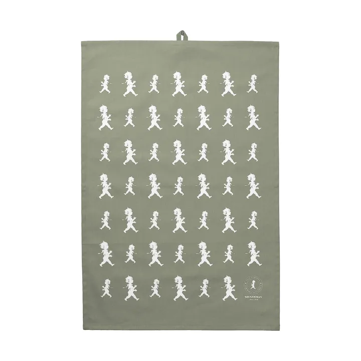 솔스티칸 티 타월 50x70 cm - Green-white - Solstickan Design | 솔스티칸 디자인