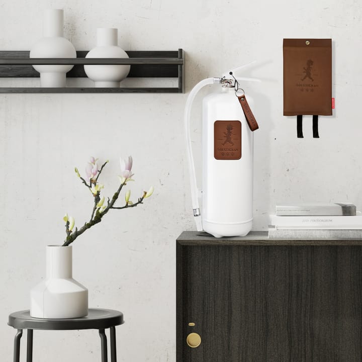 솔스티칸 소화기 6 kg, White-dark brown leather Solstickan Design | 솔스티칸 디자인