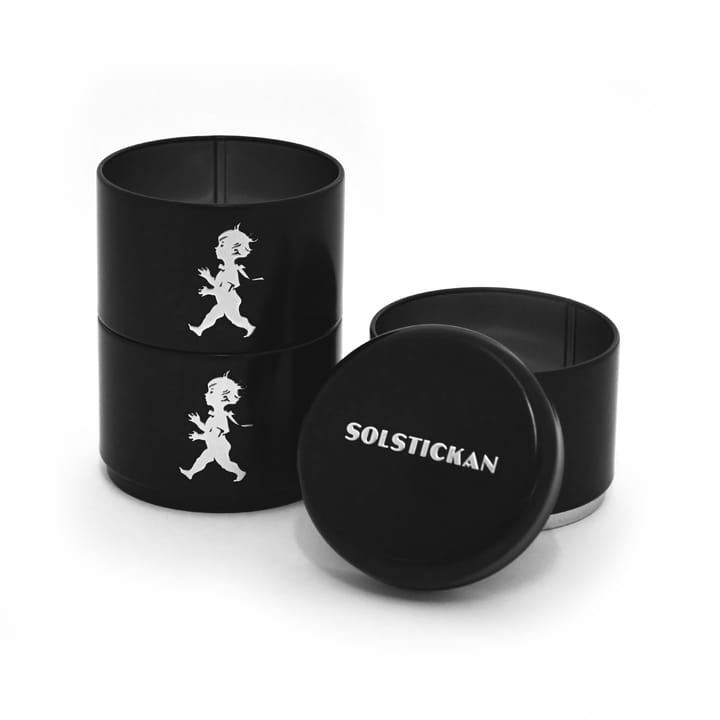 솔스티칸 스토리지 병 쓰리 피스 8.5 cm - Black - Solstickan Design | 솔스티칸 디자인