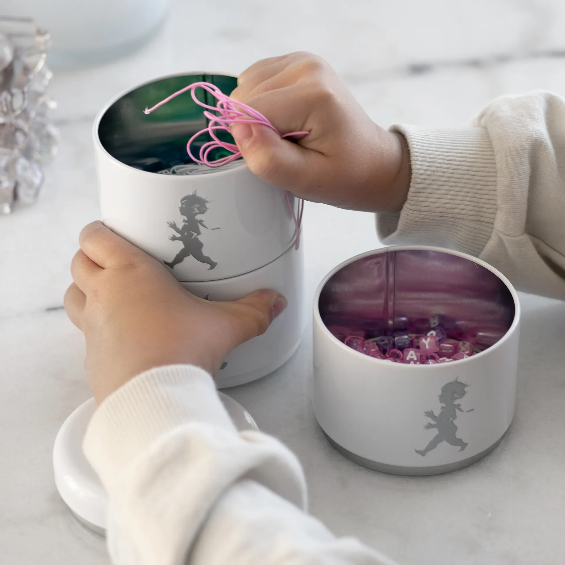 솔스티칸 스토리지 병 쓰리 피스 8.5 cm, White Solstickan Design | 솔스티칸 디자인