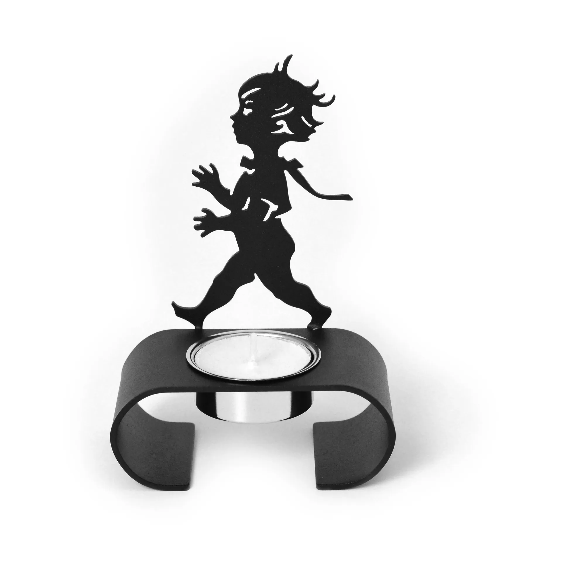 실루엣 캔들홀더 9.3x13.3 cm, Black Solstickan Design | 솔스티칸 디자인