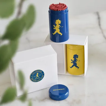 Solstickan 성냥 튜브 2개 선물 포장 - Yellow, blue - Solstickan Design | 솔스티칸 디자인