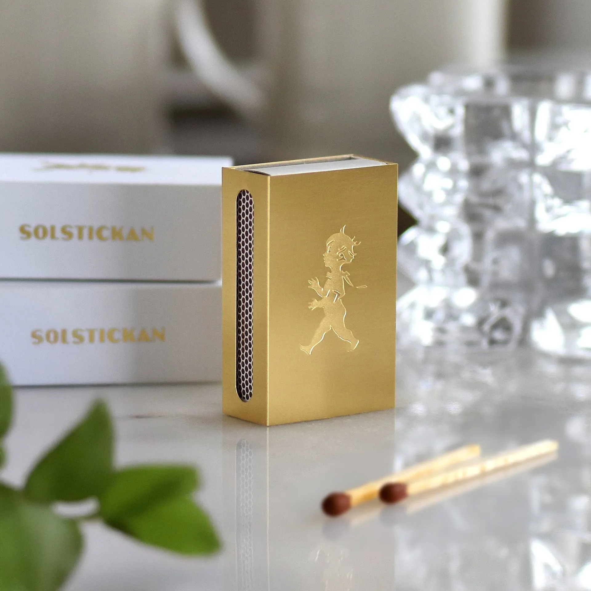Solstickan 성냥갑 케이스, Brass, small 3.5x5.6x1.8 cm Solstickan Design | 솔스티칸 디자인