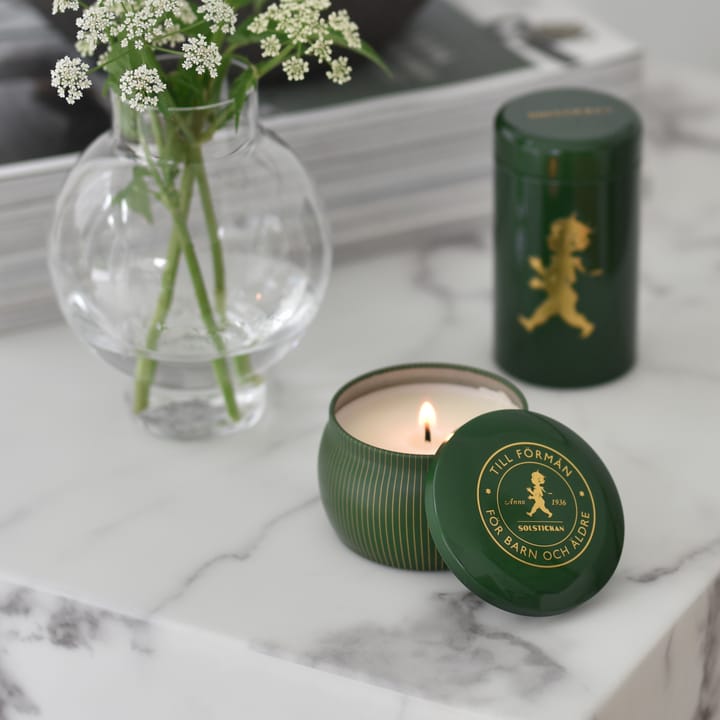 Solstickan 기프트 박스 향초 + 성냥 튜브 - Green-scented candle pine forest - Solstickan Design | 솔�스티칸 디자인