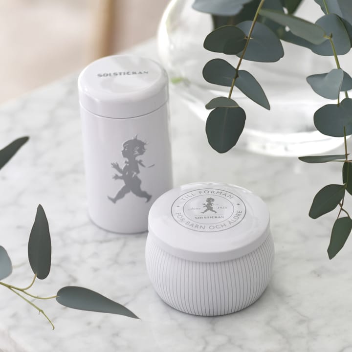 Solstickan 기프트 박스 향초 + 성냥 튜브 - White-scented candle eucalyptus - Solstickan Design | 솔스�티칸 디자인