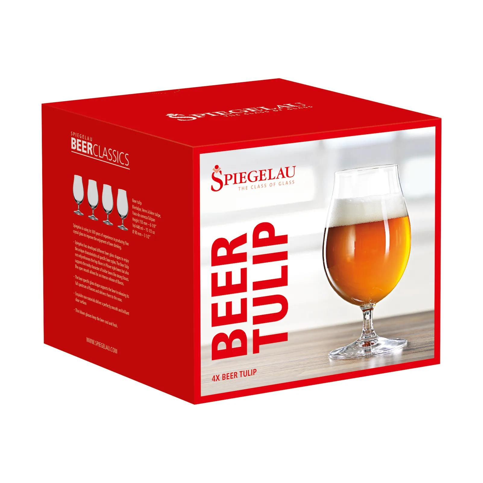 비어 클래식 튤립 글라스 44cl. 4개 세트, clear Spiegelau | 스피겔라우