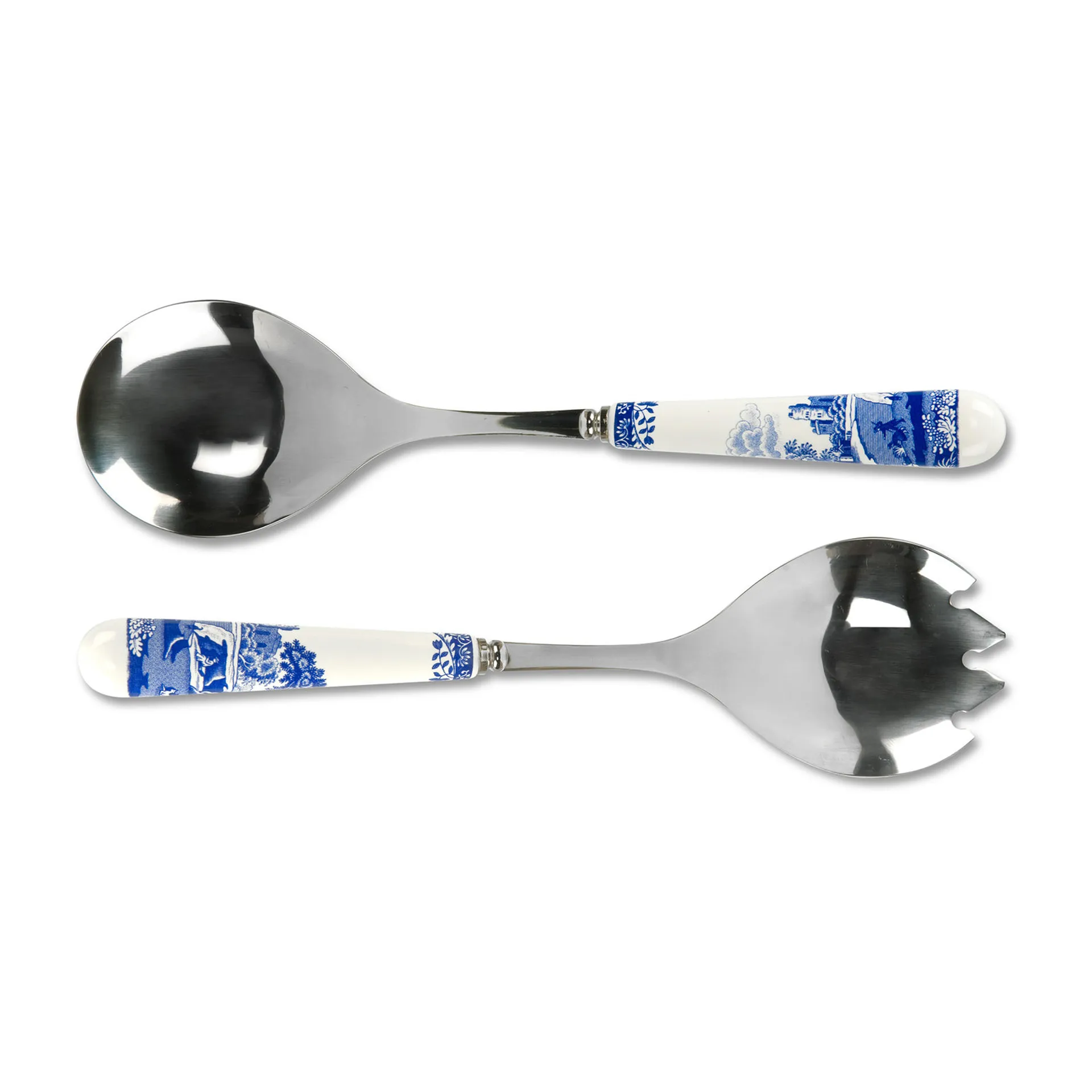 블루 이탈리안 샐러드 커트러리 2 피스, Ceramic-stainless steel Spode | 스포드