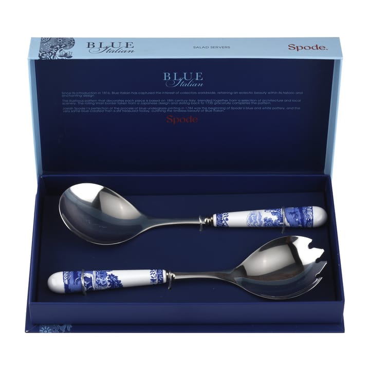 블루 이탈리안 샐러드 커트러리 2 피스, Ceramic-stainless steel Spode | 스포드