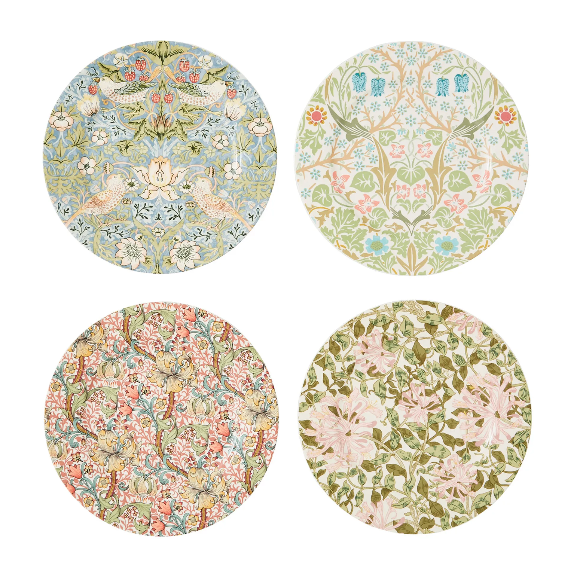 모리스 & 코. 접시 Ø20 cm 4 피스, Multi Spode | 스포드