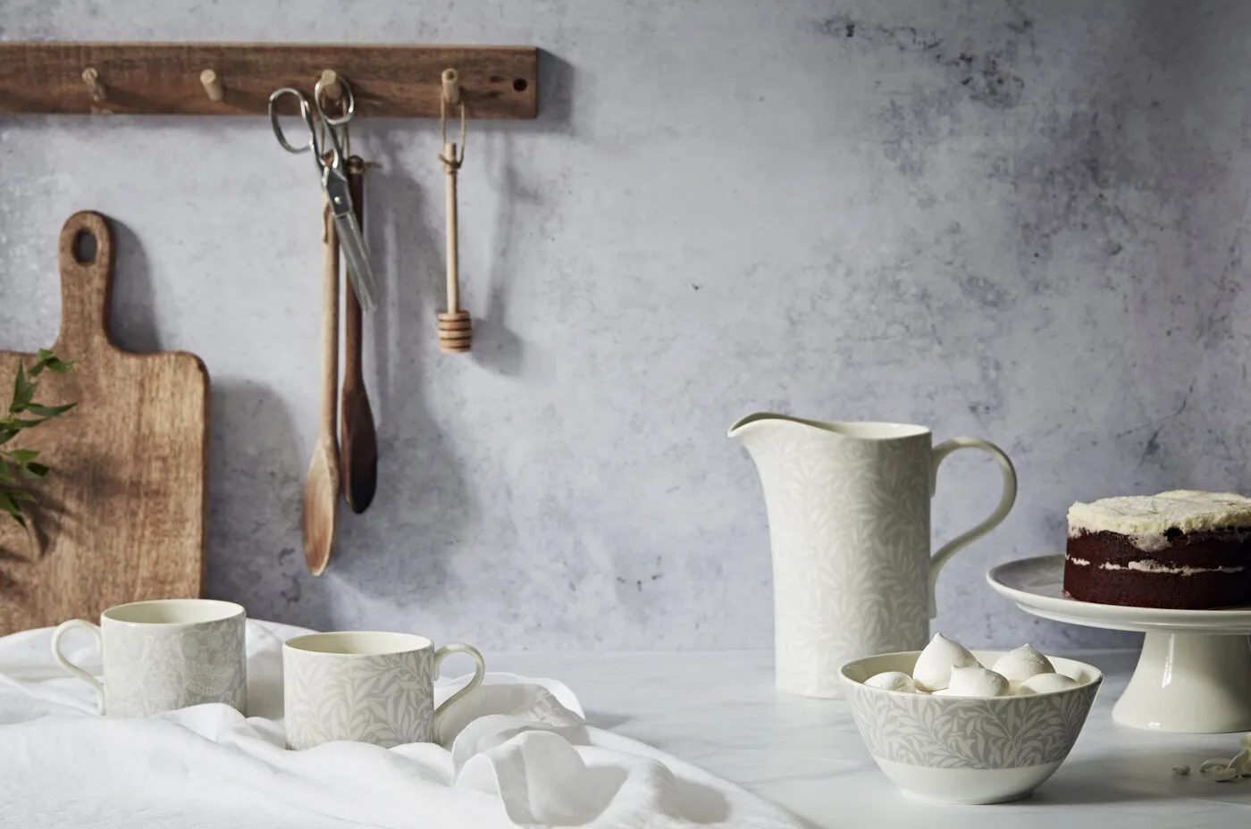 스트로베리 시프 & 윌로우 보우 머그 34 cl 2 피스, Grey Spode | 스포드