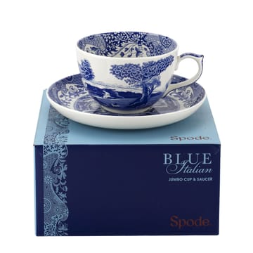 블루 이탈리안 점보 컵 & 컵받침 - 56 cl/ 20 oz - Spode | 스포드