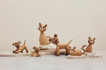 해피 도그 나무 데코레이션 13.5 cm - Oak - Spring Copenhagen | 스프링 코펜하겐