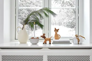 럭키 캣 나무 데코레이션 16 cm - Oak - Spring Copenhagen | 스프링 코펜하겐