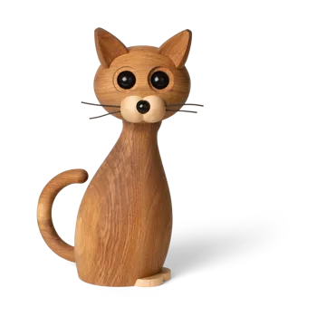 럭키 캣 나무 데코레이션 42 cm - Oak-maple - Spring Copenhagen | 스프링 코펜하겐
