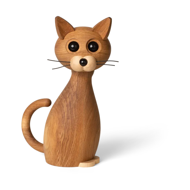 럭키 캣 나무 데코레이션 42 cm - Oak-maple - Spring Copenhagen | 스프링 코펜하겐