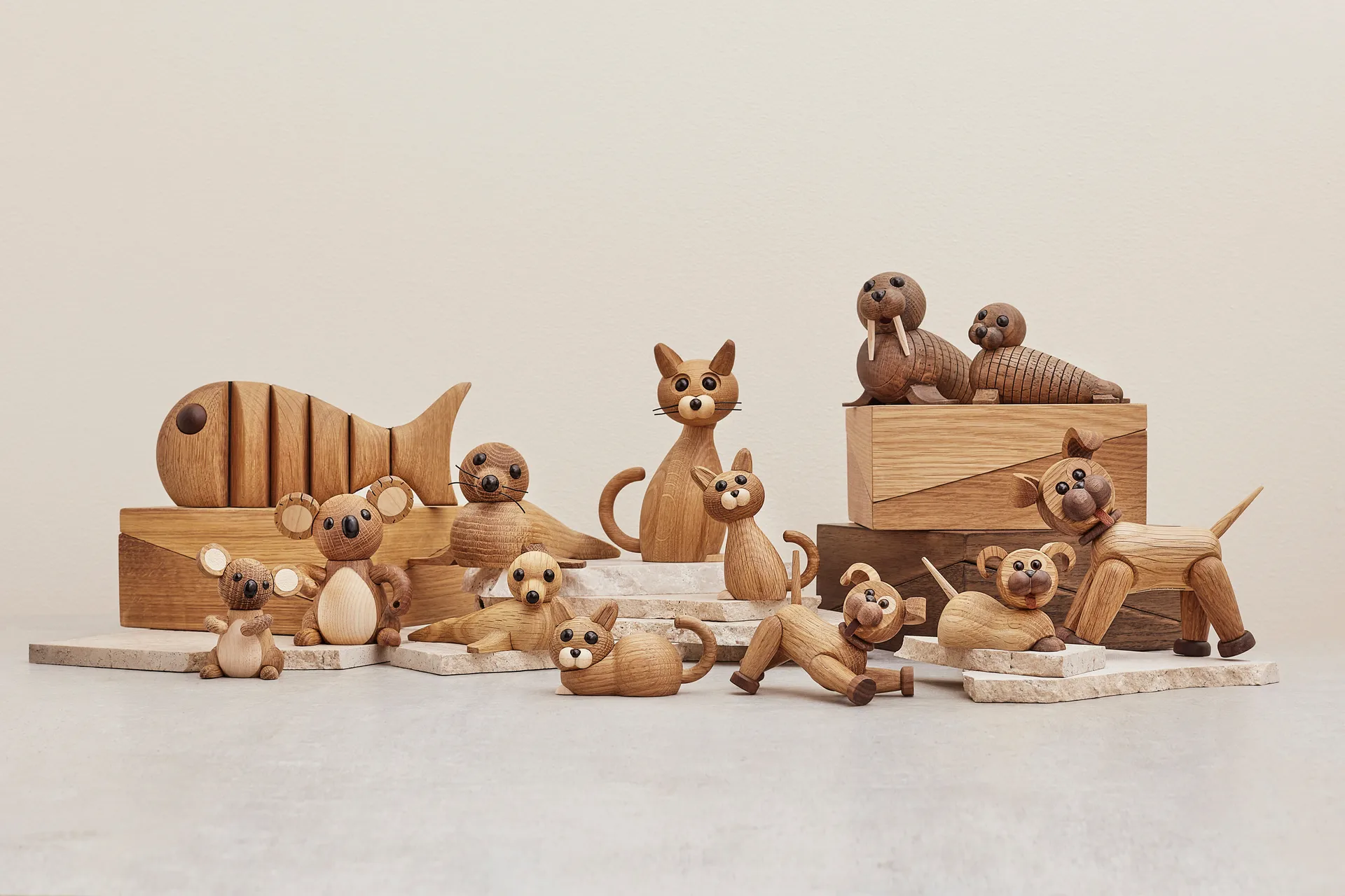 럭키 캣 나무 데코레이션 42 cm, Oak-maple Spring Copenhagen | 스프링 코펜하겐