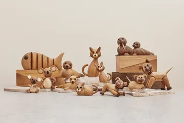 럭키 캣 나무 데코레이션 42 cm - Oak-maple - Spring Copenhagen | 스프링 코펜하겐