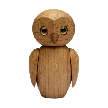 클레버 아울 나무 데코레이션 9.8 cm - Oak - Spring Copenhagen | 스프링 코펜하겐