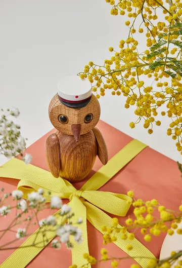 클레버 아울 나무 데코레이션 9.8 cm - Oak - Spring Copenhagen | 스프링 코펜하겐