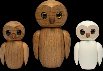 클레버 아울 나무 데코레이션 9.8 cm - Oak - Spring Copenhagen | 스프링 코펜하겐