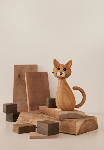 Brave 고양이 데코레이션 24 cm 오크 - Oak - Spring Copenhagen | 스프링 코펜하겐