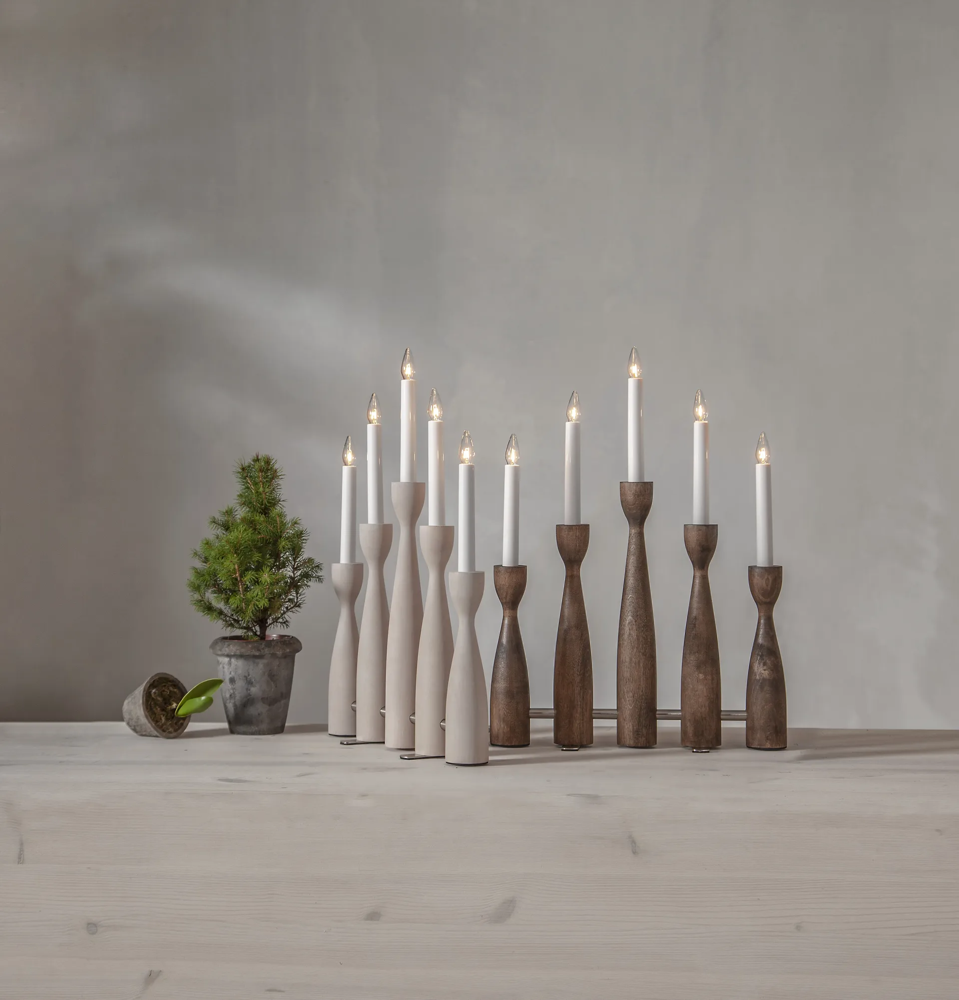 미드야 2.0 대림절 캔들 조명, Walnut Star Trading | 스타트레이딩