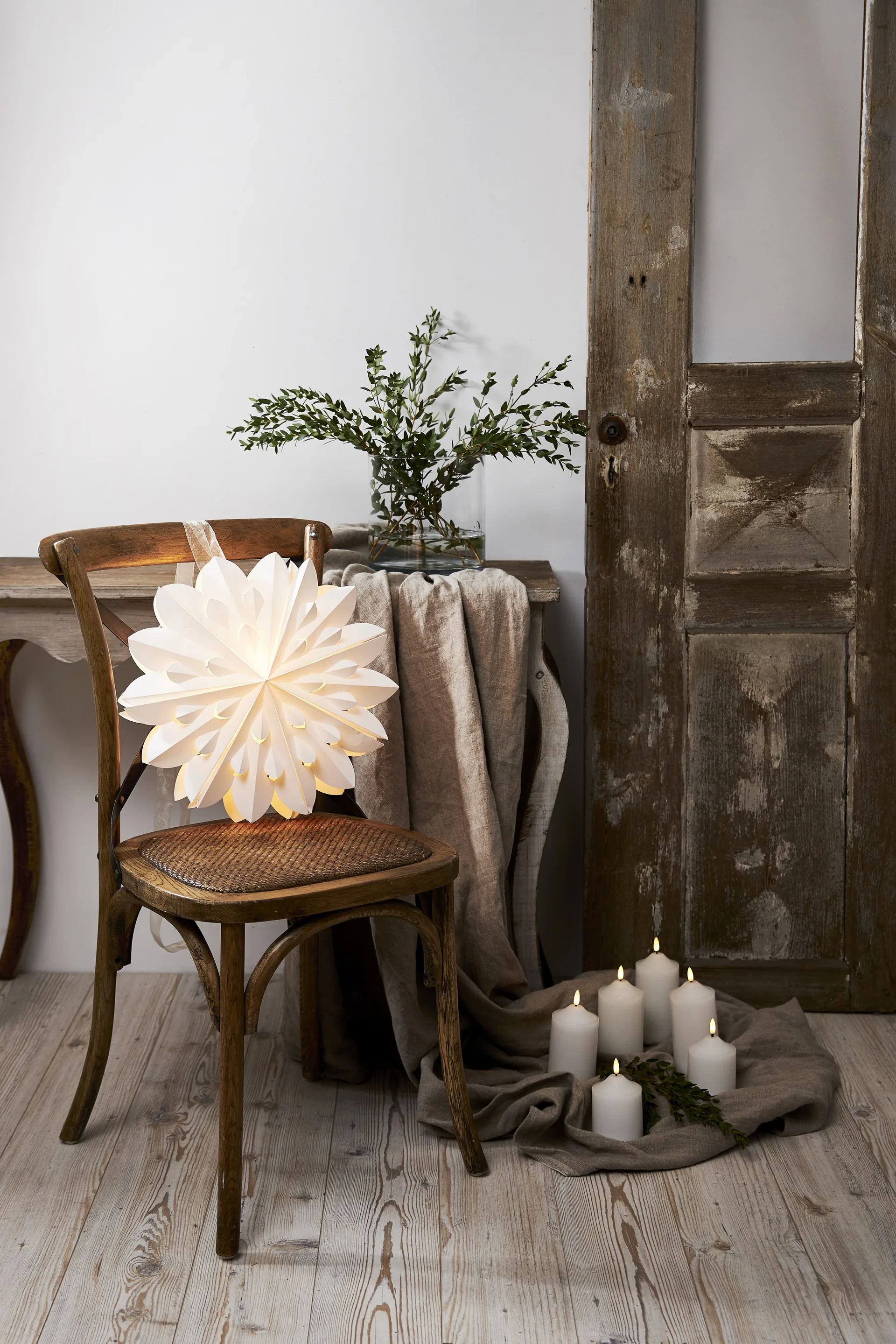 클립 대림절 별 전등갓 Ø40 cm, White Star Trading | 스타트레이딩