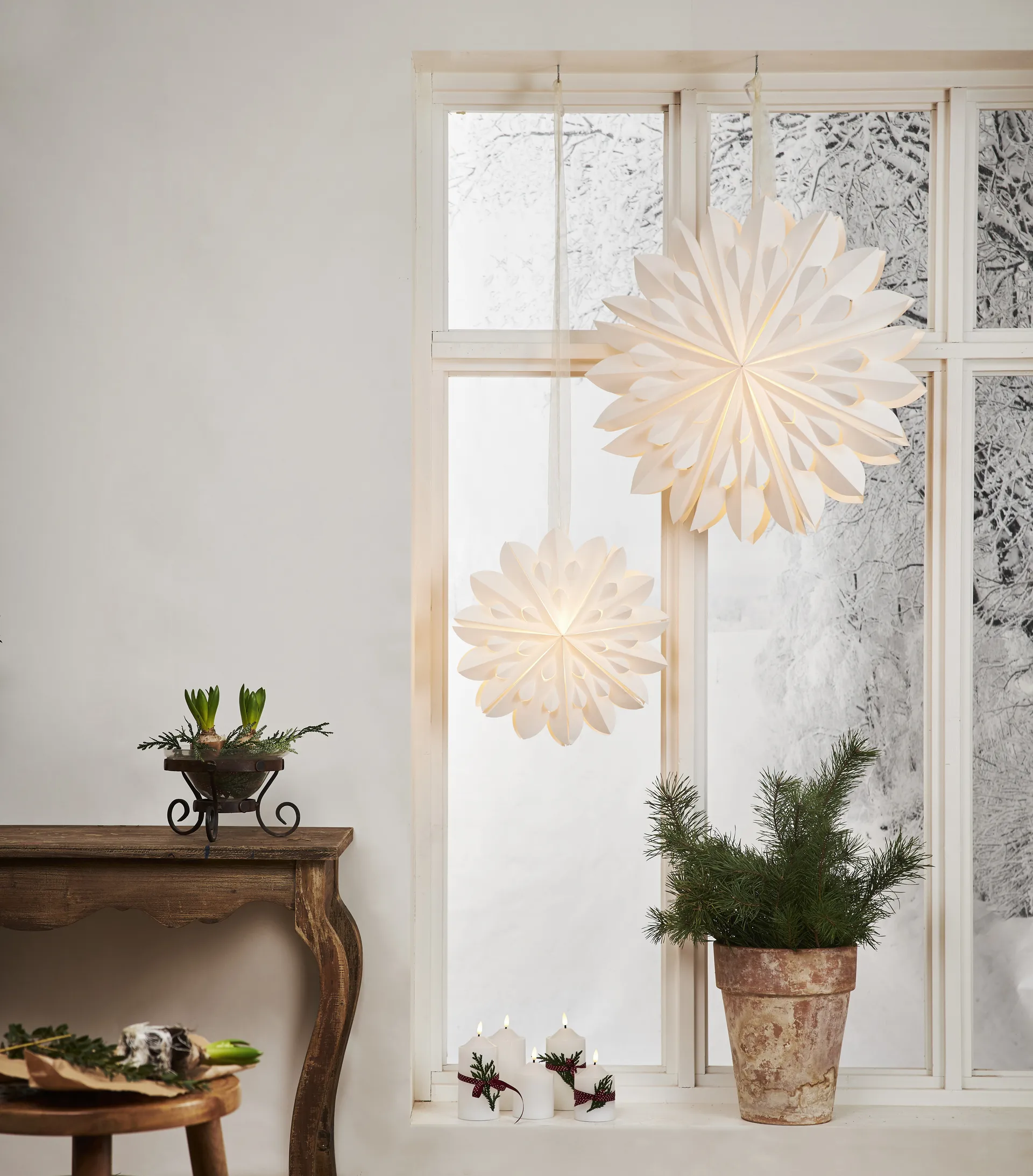 클립 대림절 별 전등갓 Ø40 cm, White Star Trading | 스타트레이딩