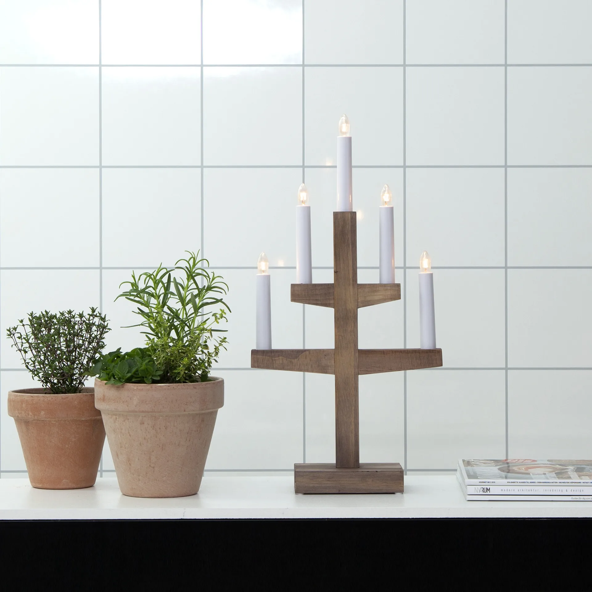 트랩 대림절 캔들 아치 조명 46 cm, Brown Star Trading | 스타트레이딩