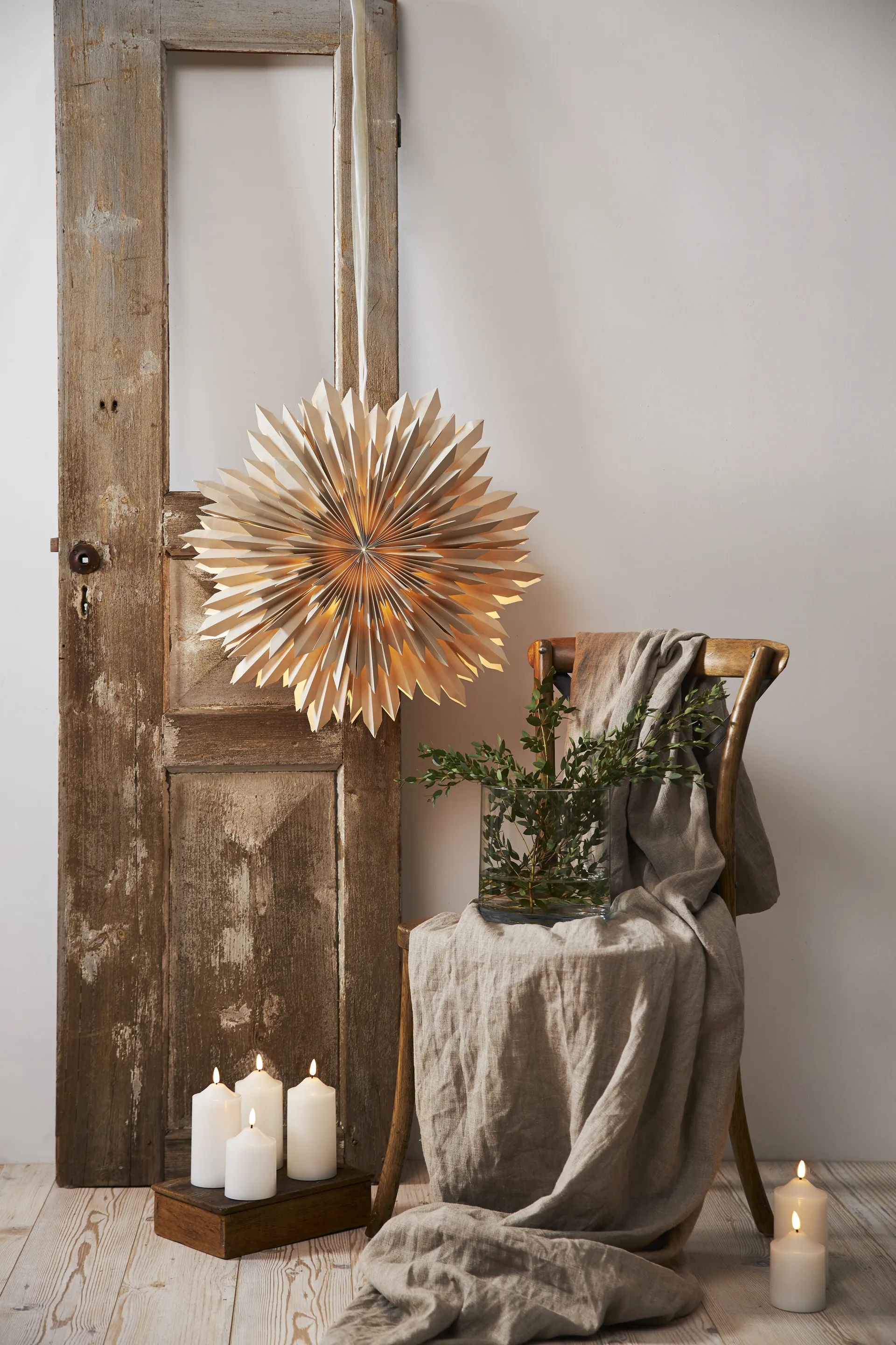 아이스 대림절 별 전등갓 Ø50 cm, Beige Star Trading | 스타트레이딩