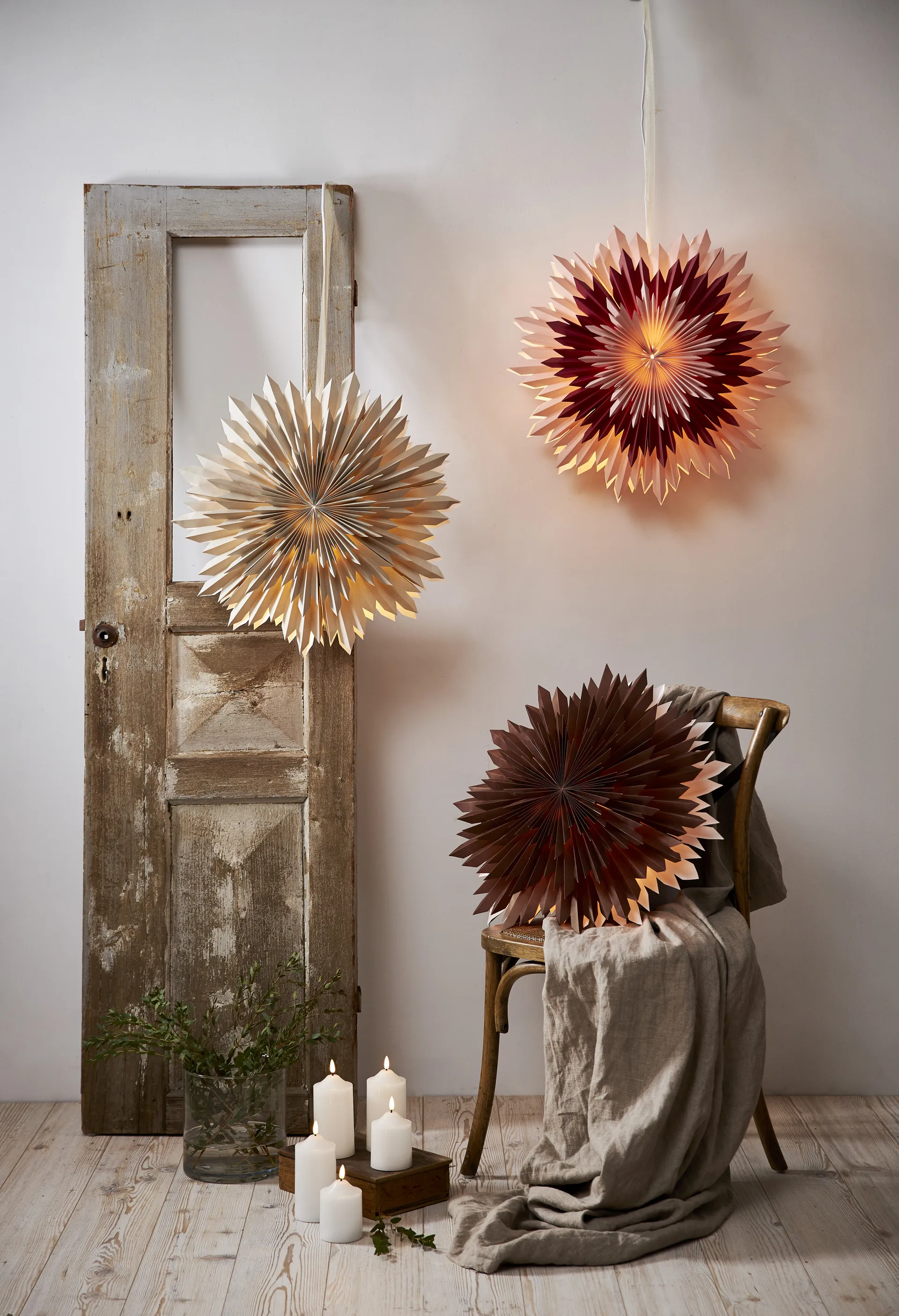 아이스 대림절 별 전등갓 Ø50 cm, Beige Star Trading | 스타트레이딩