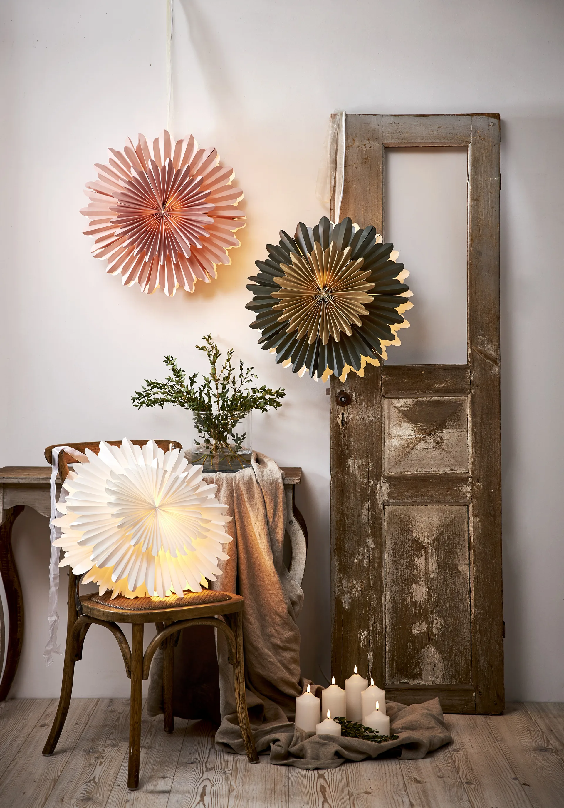 크리스탈 대림절 별 전등갓 Ø50 cm, Pink Star Trading | 스타트레이딩