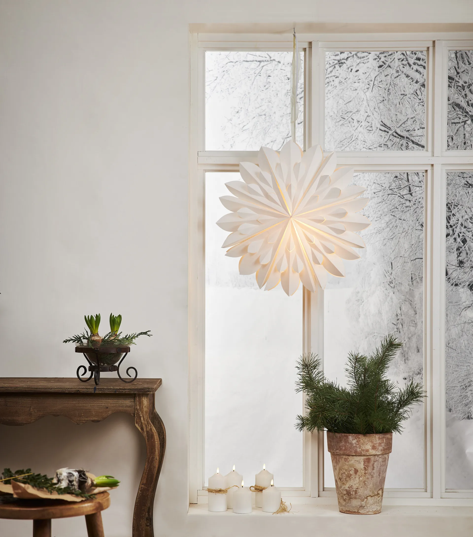 클립 대림절 별 전등갓 Ø60 cm, White Star Trading | 스타트레이딩