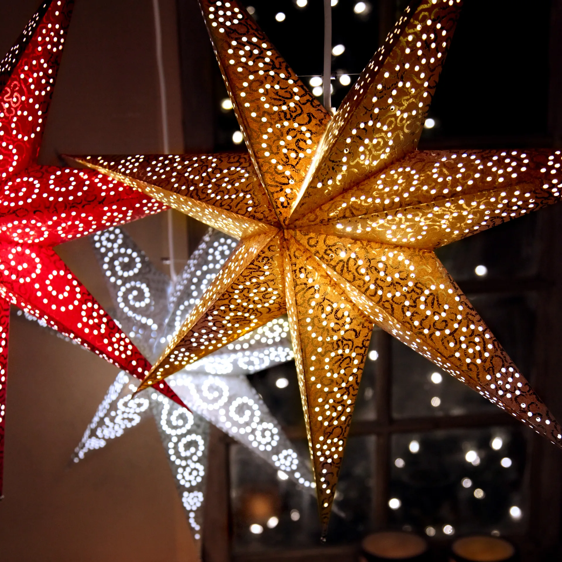 앤틱 대림절 별 조명 60 cm, white Star Trading | 스타트레이딩