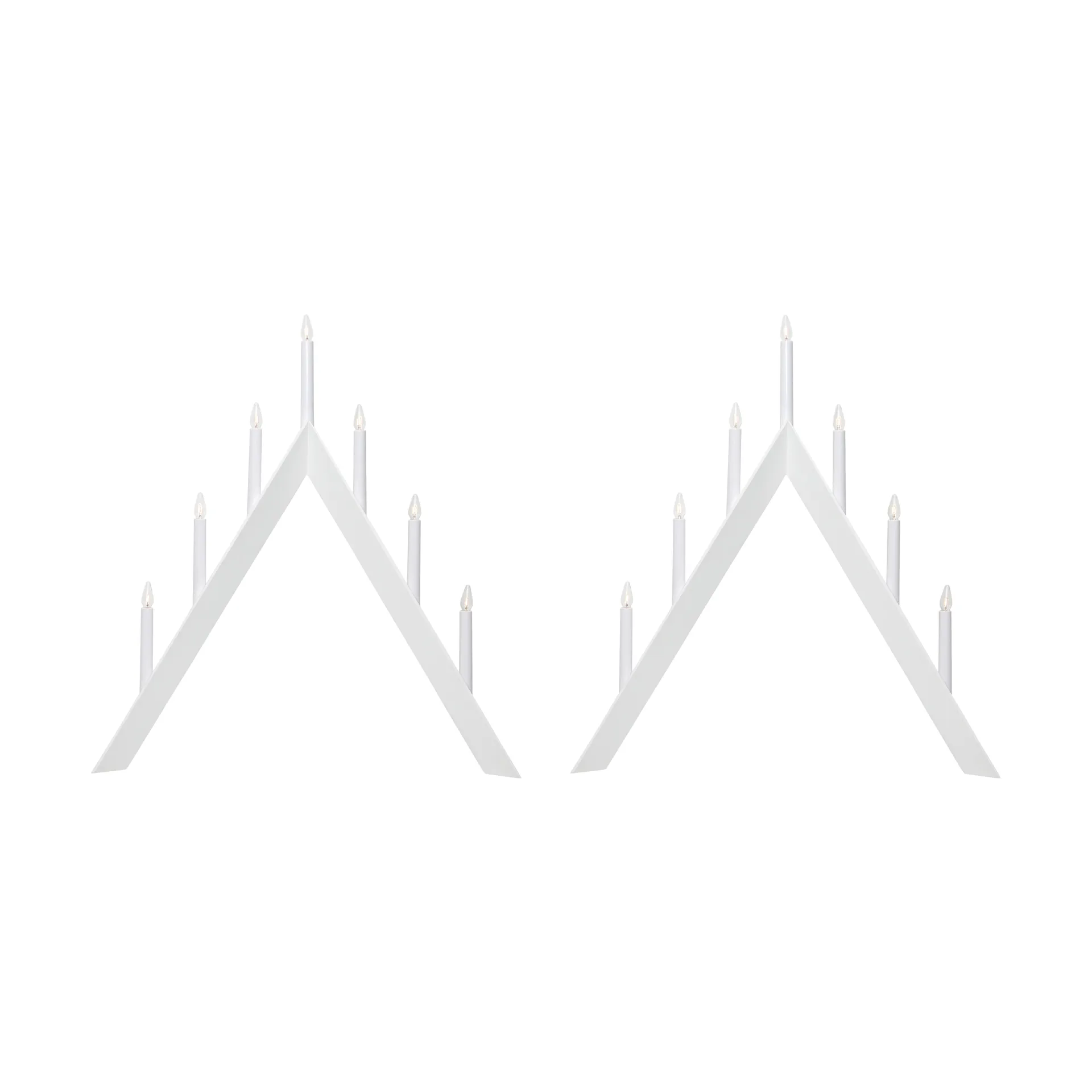 애로우 대림절 캔들 홀더 64.5 cm 2개 세트 - White,  Star Trading