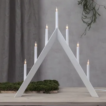 애로우 대림절 캔들 홀더 64.5 cm 2개 세트 - White - Star Trading