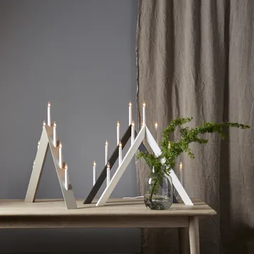 애로우 대림절 캔들 홀더 64.5 cm 2개 세트 - White - Star Trading