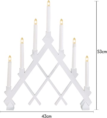 루트 7 우든 캔들 홀더 43 cm - White - Star Trading | 스타트레이딩