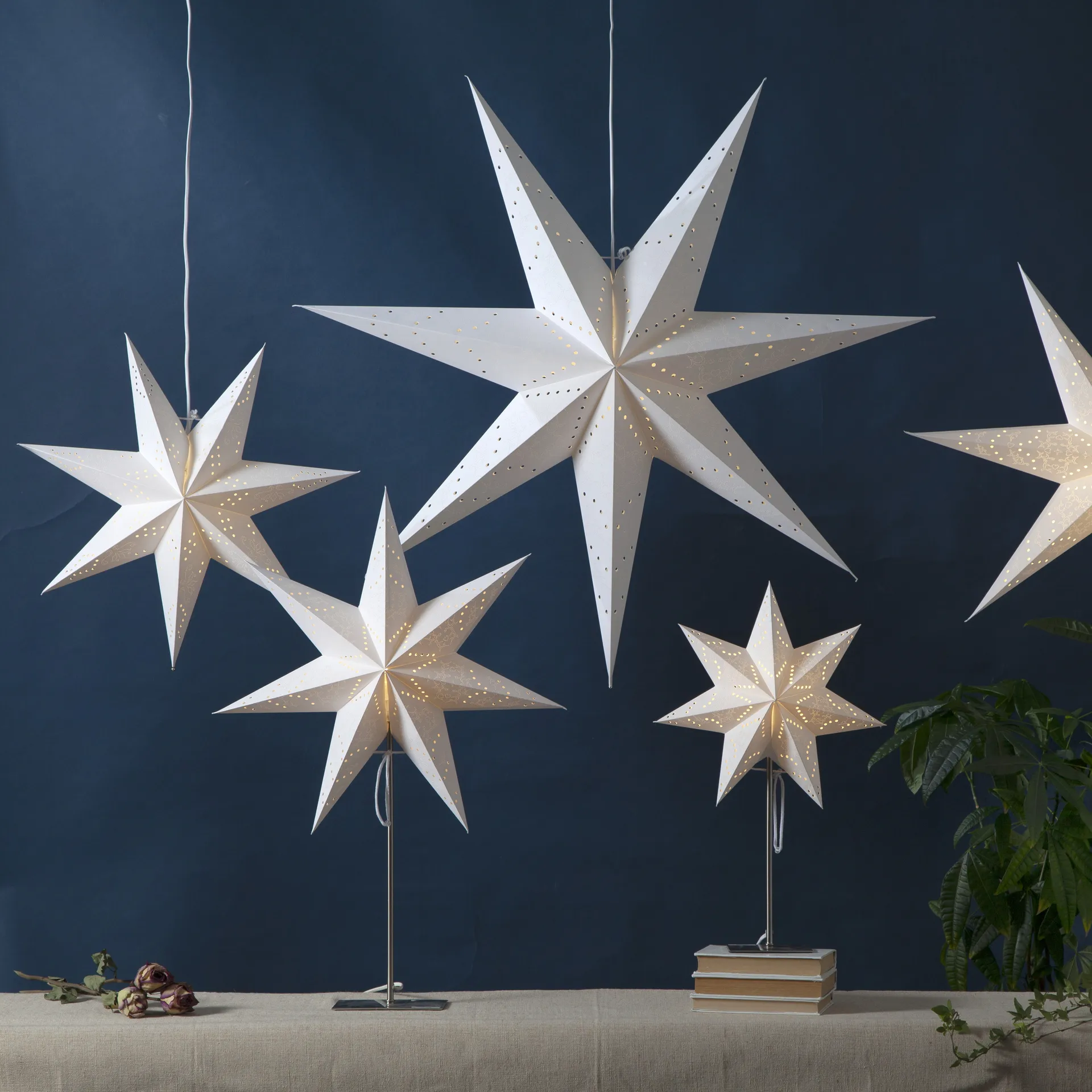 센시 대림절 플로어 별 조명 78 cm, white Star Trading | 스타트레이딩