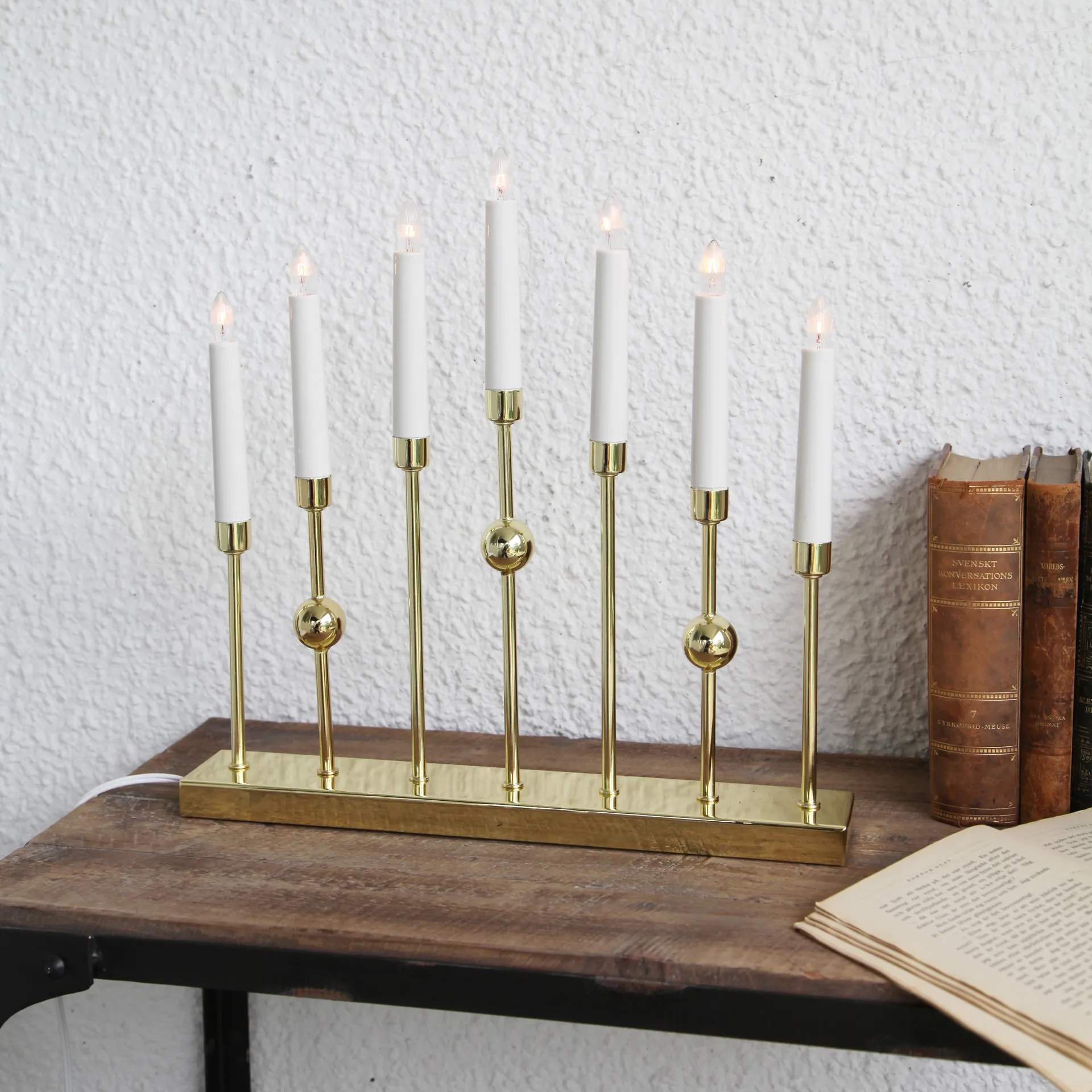 구스타보 캔들 아치 조명, Brass Star Trading | 스타트레이딩