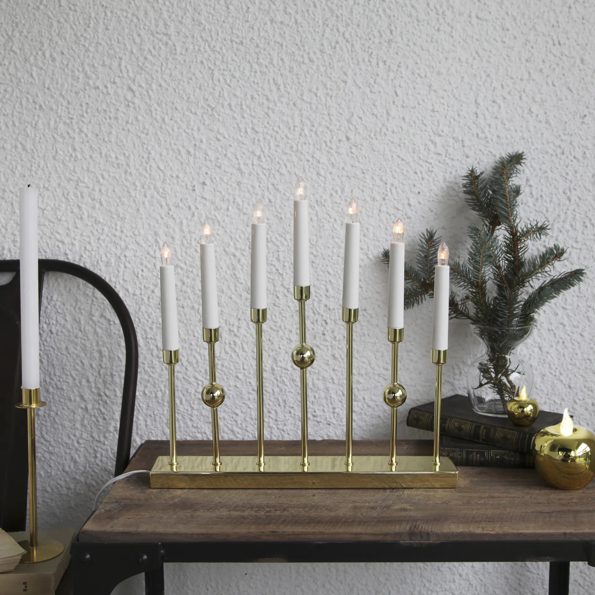 구스타보 캔들 아치 조명, Brass Star Trading | 스타트레이딩