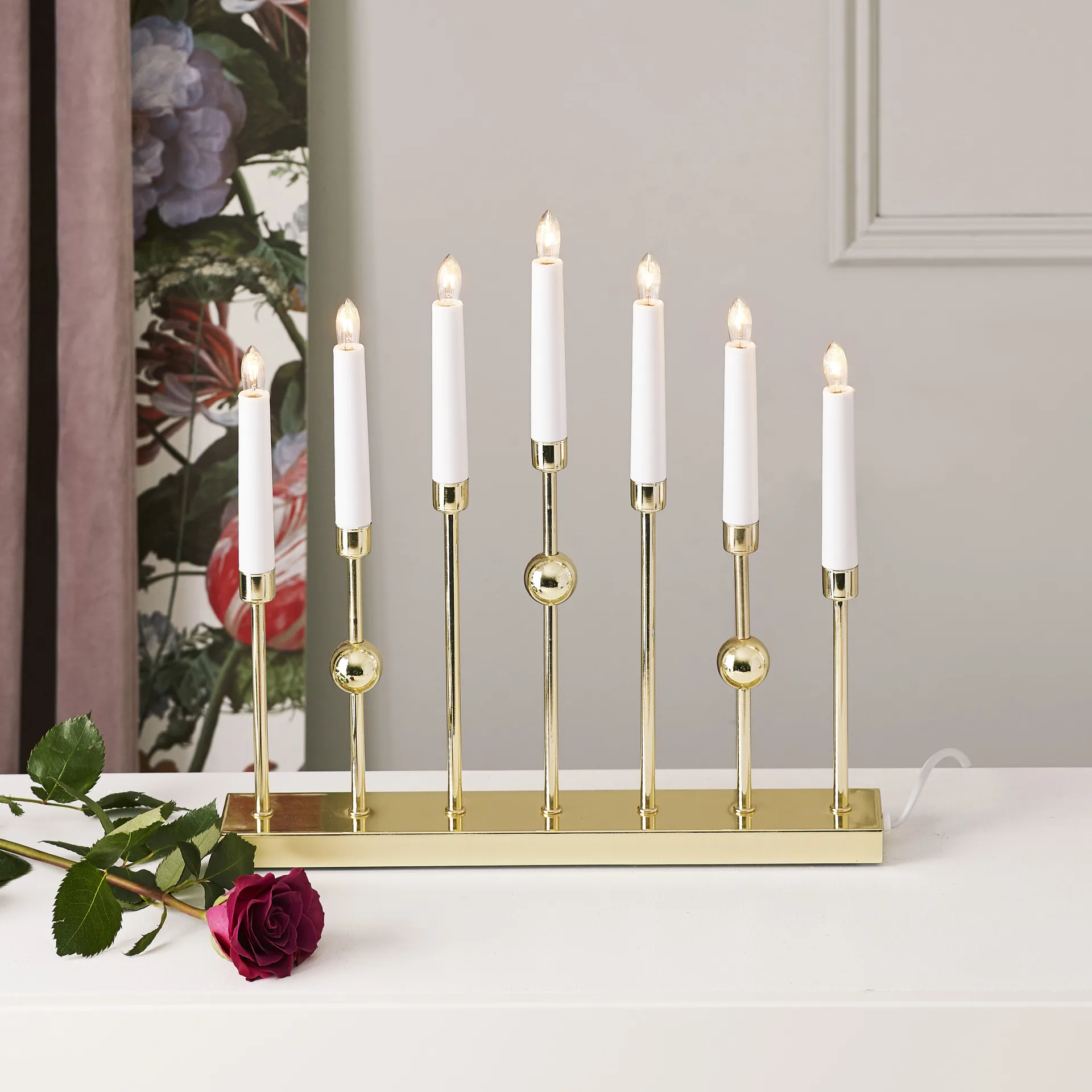 구스타보 캔들 아치 조명, Brass Star Trading | 스타트레이딩